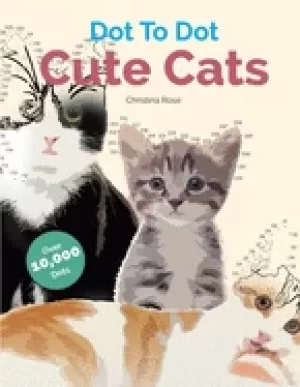 Image of cute cats dot to dot adorable anti stress images and scenes to complete and