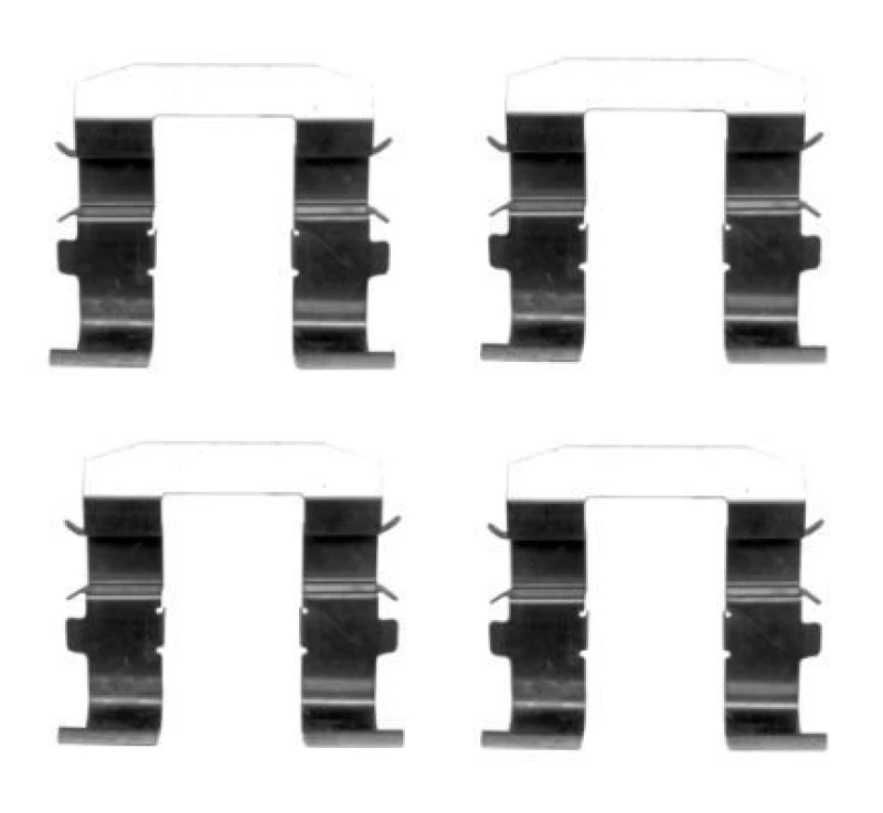 Image of HELLA Brake pad fitting kit HELLA 8DZ 355 204-501