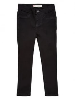 Levis Girls Pull On Denim Jeggings - Black, Size Age: 16 Years, Women