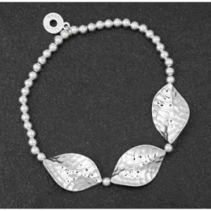Image of Back To Nature 3 Leaves Silver Plated Bracelet