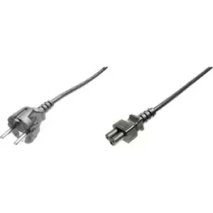 Image of Digitus Current Cable [1x PG plug - 1x C5 Mickey Mouse socket] 1.20 m Black