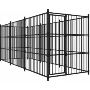 Image of Vidaxl - Outdoor Dog Kennel 450x150x185cm Black