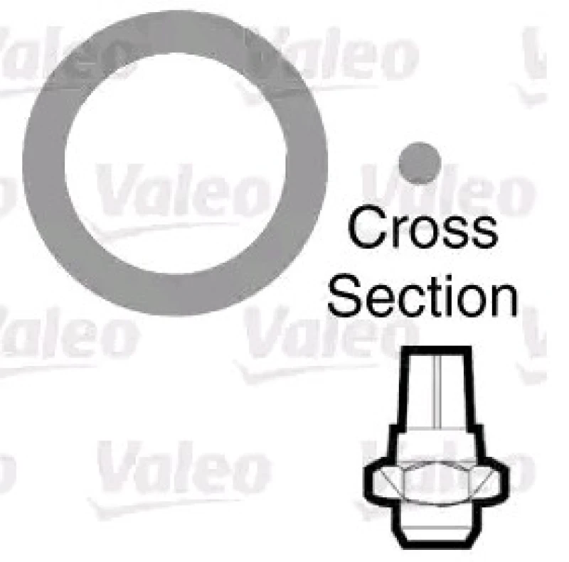 Image of VALEO 509142 Gaskets Seal,coolant pipe (547)