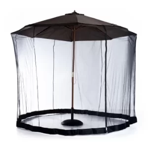 image of Outsunny 2.3 m Umbrella/Table Mosquito Net-Black