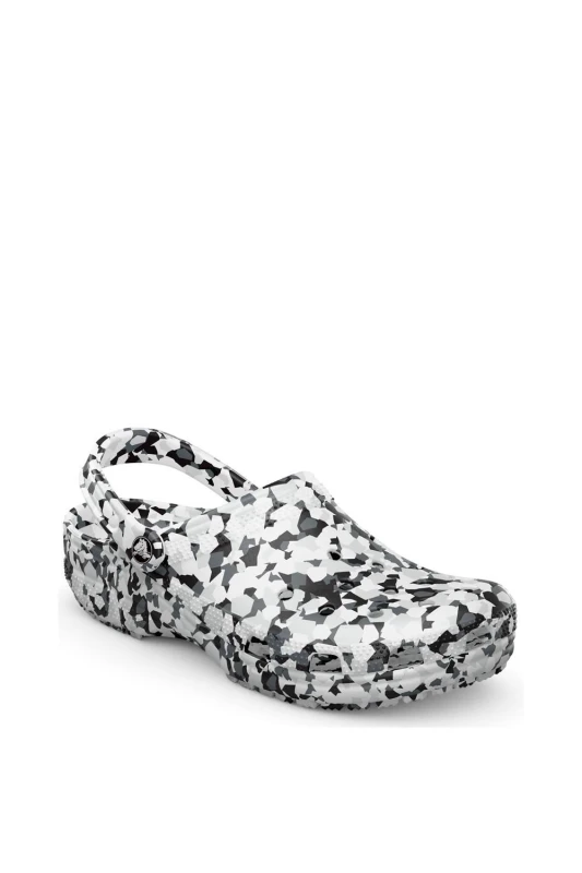 Image of Crocs Unisex Classic Confetti Clogs Black / White W5/M4
