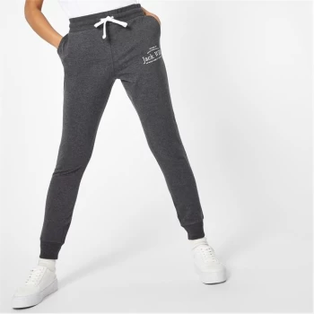 image of Jack Wills Hunston Graphic Joggers - Charcoal Marl