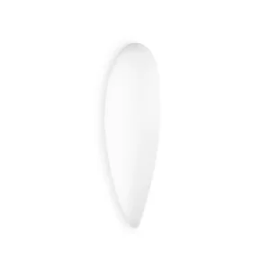 image of Glass 460Mm Flush Wall Fixture White E27 100W