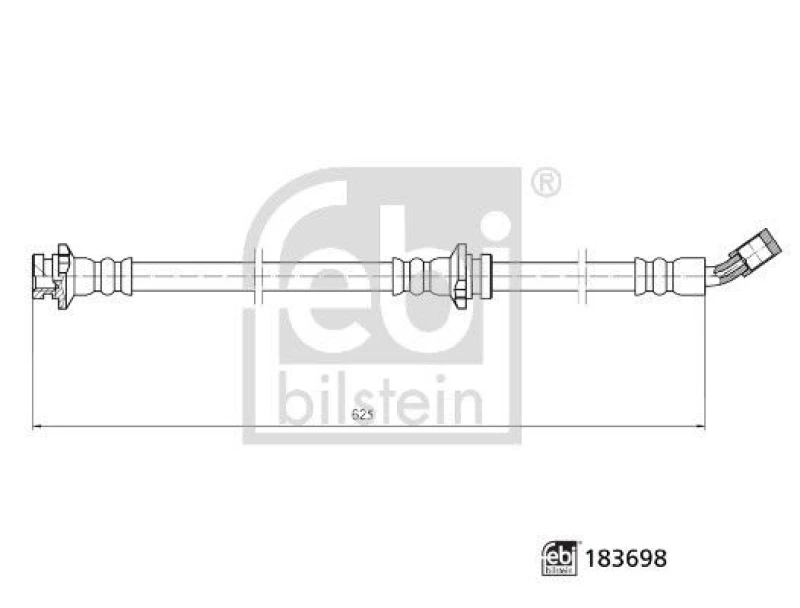 Image of Brake hose FEBI BILSTEIN 183698