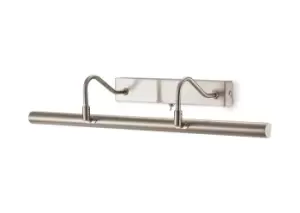Image of Abacus Picture Wall Lamp Switched 4 Light G9 Satin Nickel