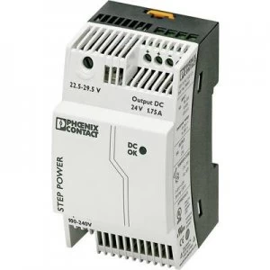 image of Phoenix Contact STEP-PS/1AC/24DC/1.75 Rail mounted PSU (DIN) 24 V DC 1.9 A 42 W 1 x