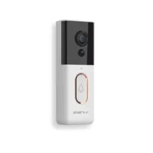 image of ENER-J Smart Wireless Video Doorbell Pro 2 Series 9600Mah Batteries White