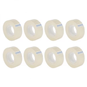 Image of Value Easy Tear Tape 18mm x 33m - Clear (8 Pack)