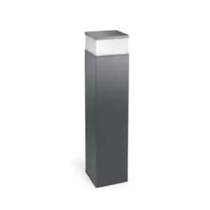 Image of Cubik LED Outdoor Short Bollard Light Urban Grey IP65