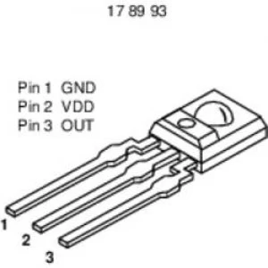 Image of Taos TSL 250 250R Light to voltage Converter Case type Plastic housing clear 3 connections 2.7 5.5 Vdc