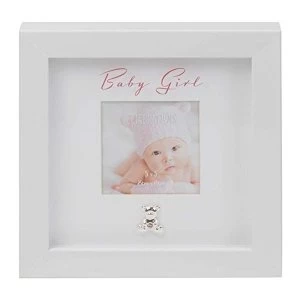 image of 3" x 3" - Baby Girl Box Frame with Engraving Plate