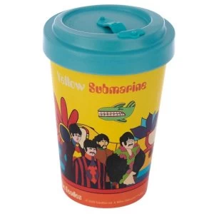 image of Yellow Submarine Screw Top Bamboo Composite Travel Mug