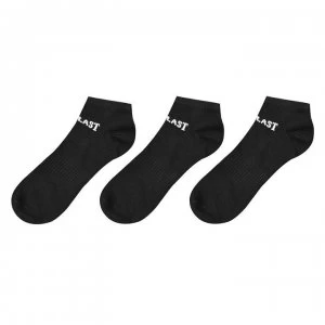 Image of Everlast Quarter Socks 3 Pack Mens - Black