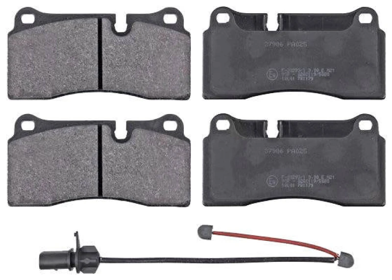 Image of A.B.S. 37986 Brake pad set incl. wear warning contact Brake Pad Set,disc brake (402)