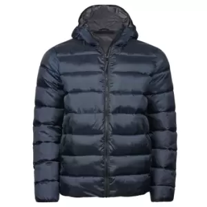 Image of Tee Jays Unisex Adult Lite Hooded Padded Jacket (L) (Navy Blue)