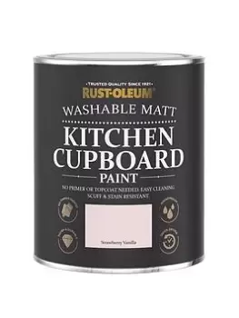 image of Rust-Oleum Kitchen Cupboard Paint In Strawberry Vanilla - 750 Ml Tin