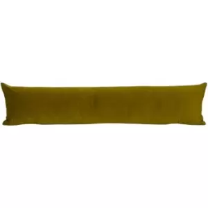 image of Evans Lichfield - Opulence Velvet Draught Excluder Case, Saffron