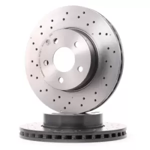 image of PAIR DRILLED INTEGRAL BRAKE DISCS 09.A613.51