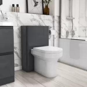 image of 500mm Dark Grey Back to Wall Toilet Unit Only - Pendle