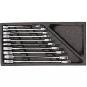 image of Gedore RED 3301702 R22150003 Ratcheting crowfoot wrench set