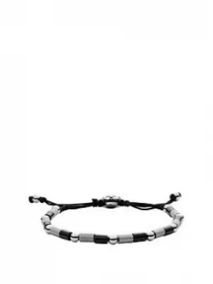 image of Diesel Stackables Stainless Steel Mens Bracelet, Silver, Men