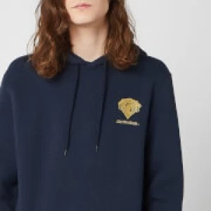 image of Harry Potter Gryffindor Unisex Embroidered Hoodie - Navy - L