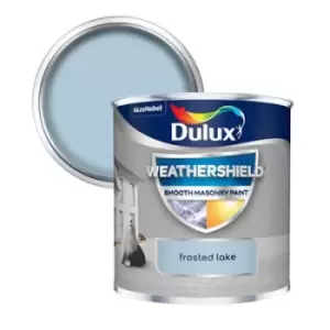 Image of Dulux Weathershield All Weather Protection Frosted Lake Smooth Masonry Paint 250ml