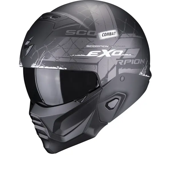 Image of Scorpion Exo-Combat II Xenon Matt Black-White S