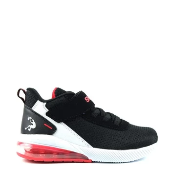 Image of SHAQ Analog Childrens Basketball Trainers - Black/White/Red