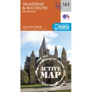 Image of Gravesend and Rochester by Ordnance Survey (Sheet map, folded, 2015)