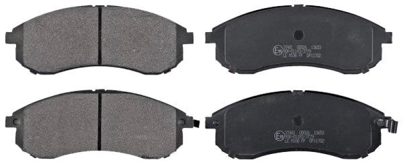 Image of A.B.S. 37481 Brake pad set with acoustic wear warning Brake Pad Set,disc brake (402)