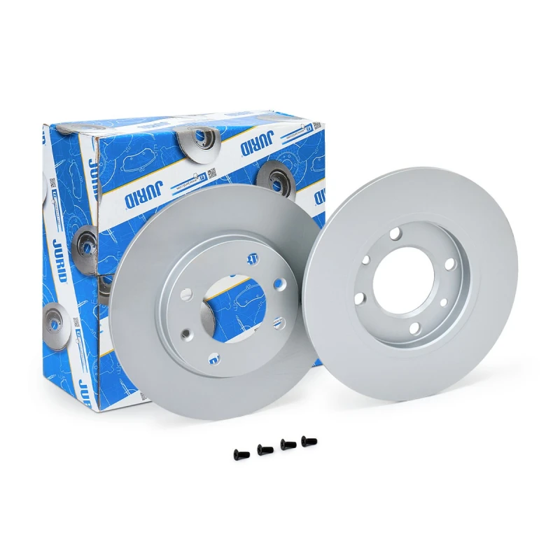 Image of JURID 561555JC Brake disc COAT+ solid, Coated, with bolts/screws Brake Disc (82)