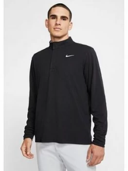 image of Nike Golf Dry Victory 1/2 Zip - Black, Size XL, Men