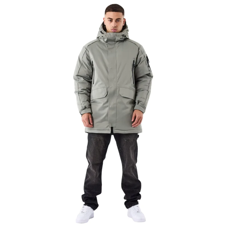 Image of Project X Paris Project X Paris' Multi-Pocket Long Puffer Vert Male S
