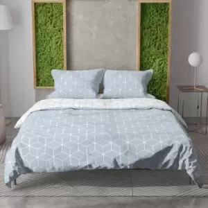 Image of Magna Double Geo Super Soft Microfibre Duvet Set