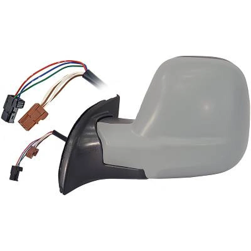 Image of DIEDERICHS 4013925 Wing mirror Left, Complete Mirror, primed, with two plugs Outside Mirror (50)
