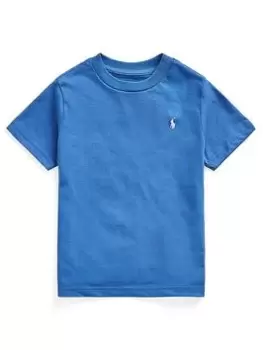 Image of Ralph Lauren Boys Core Short Sleeve T-Shirt - Blue Size 10-12 Years=M