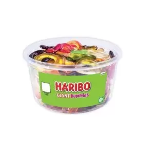 image of Haribo Giant Dummies Sweets Drum 816g 13590 HB97119