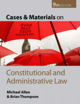 Image of Cases and Materials on Constitutional and Administrative Law by Brian Thompson Paperback