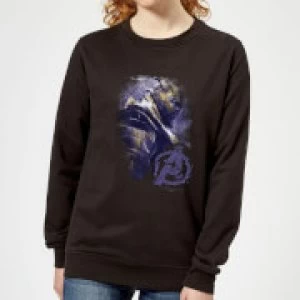 Image of Avengers Endgame Thanos Brushed Womens Sweatshirt - Black