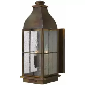 Image of Loops - Outdoor IP44 3 Bulb Wall Light Sconce Sienna LED E14 60W Bulb Outside External