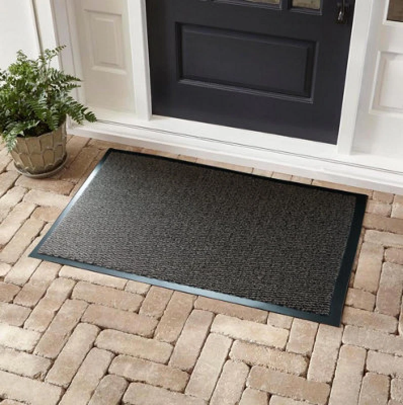 Image of Door Mats Hallway Runners Non Slip Outdoor Indoor-Kitchen Floor Mats Rubber Back Dirt Trapper Brown 40X60 Cm