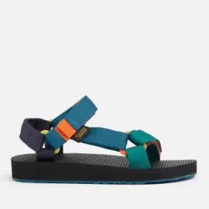 image of Teva Boys Original Universal Sandals - Blue Coral Multi - UK 1 Kids