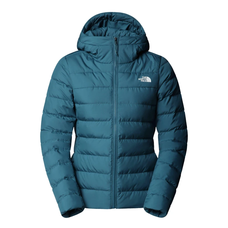 Image of The North Face Womens Aconcagua Hooded Down Water Resistant Insulated Puffer Jacket Space female 8 (XS)