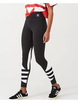 Image of adidas Originals Large Logo Tight - Black, Size 10, Women