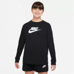 image of Nike Basic Long Sleeve T-Shirt Juniors - Black